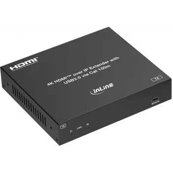 InLine® KVM Extender μέσω IP, HDMI 4K/60Hz, 100m, πομπός (TX) (57886I)