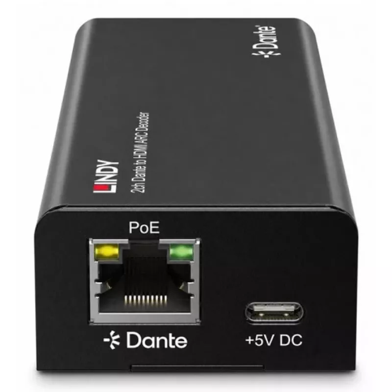 Lindy αποκωδικοποιητής 2ch Dante σε HDMI ARC