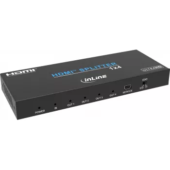 InLine® Διαχωριστής βίντεο, 1x4, HDMI 4K/60Hz