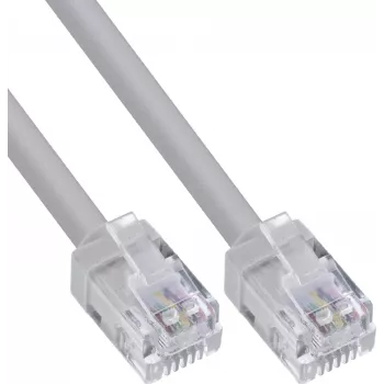 InLine Στρογγυλό καλώδιο modular RJ12, βύσμα-βύσμα, 6 συρμάτων, 6P6C, 20m