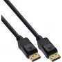 InLine® Καλώδιο DisplayPort 2.1 UHBR20 80 Gb/s, μαύρο, επιχρυσωμένες επαφές, 0,5 m