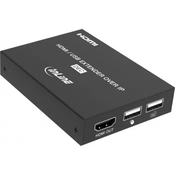 InLine® KVM Extender μέσω IP, HDMI Full HD, 150m, Δέκτης (RX)