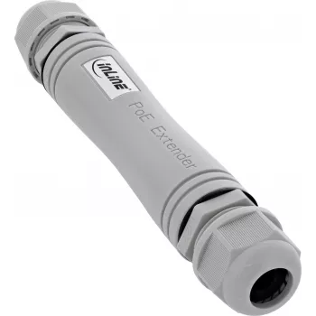 InLine® PoE+ Extender, IP67 Outdoor, 1 Gb/s, 30 W, αλυσιδωτής σύνδεσης