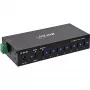 DELOCK InLine® USB 3.2 Gen.1 Industrial Hub, USB-C, 7-Port, με τροφοδοτικό