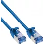 InLine® Slim Cat.6A U/FTP Patchkabel, 2m, μπλε, 10GbE, LSZH