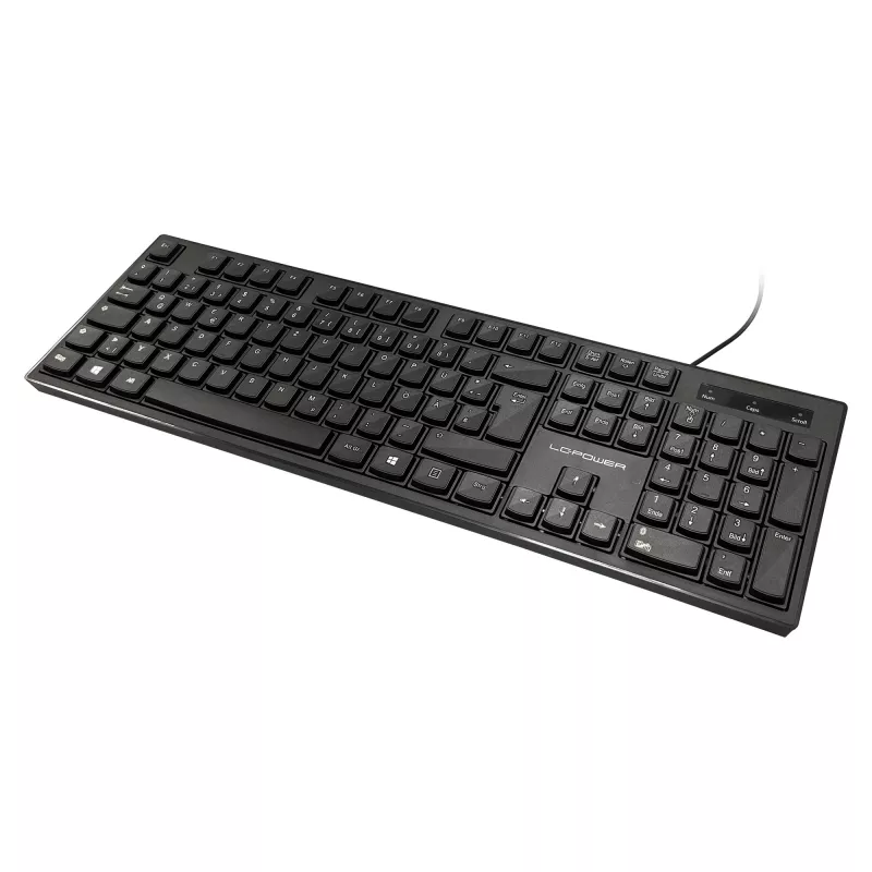 LC-Power LC-KEY-903DE πληκτρολόγιο γραφείου, USB, μαύρο, γερμανικό layout