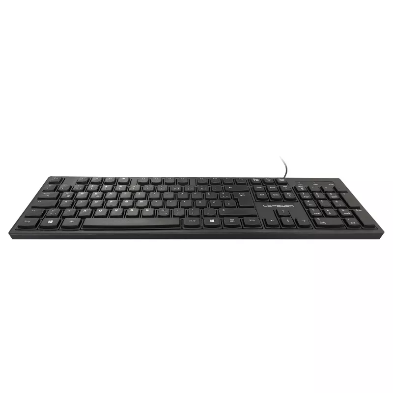 LC-Power LC-KEY-903DE πληκτρολόγιο γραφείου, USB, μαύρο, γερμανικό layout
