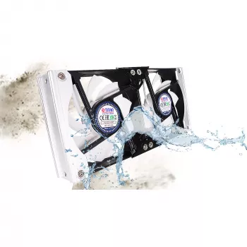 Titan TTC-SC20(A)/V2+ διπλός ανεμιστήρας ψυγείου 92x25mm IP55 με χρονοδιακόπτη και ανορθωτή