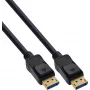 InLine® καλώδιο DisplayPort 2.1, UHBR20 80 Gb/s, 2m, μαύρο, επιχρυσωμένες επαφές