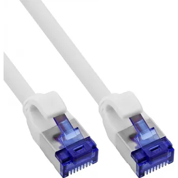 INLINE B-74914W Slim Cat.6A S/FTP LSZH καλώδιο patch, λευκό, 1,5m, συσκευασία 100 τεμ.