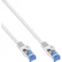 INLINE B-72655W Cat.6A S/FTP LSZH καλώδιο patch, CCA, λευκό, 0,50 m, συσκευασία 100 τεμ.