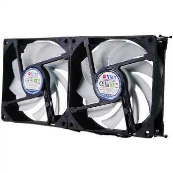 Titan TTC-SC22(A)/V2+ διπλός ανεμιστήρας ψυγείου 92x25mm IP55 για κάμπινγκ