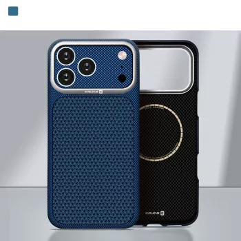 Evelatus Apple iPhone 17 Pro Max Carbon Premium Edition MagSafe θήκη μπλε του μεσονυκτίου