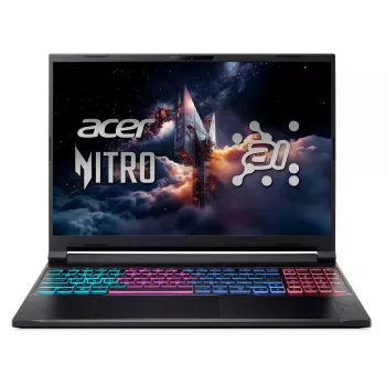 Acer Nitro V 16S AI Gaming Laptop - Ryzen AI 7 350, 16 ίντσες WQXGA 165Hz, 16GB DDR5, 1TB SSD, NVIDIA GeForce RTX 5050, Windows 11 Pro, μαύρο