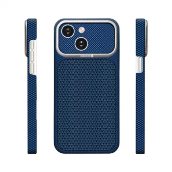 Evelatus Apple iPhone 15 Carbon Premium Edition Θήκη MagSafe Μπλε του μεσονυχτίου