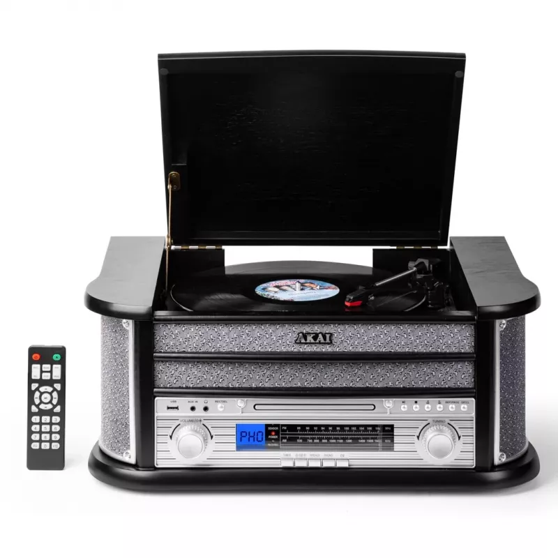 AKAI ATT-350CC Πικάπ με CD, κασέτα, εγγραφή USB και ραδιόφωνο AM/FM