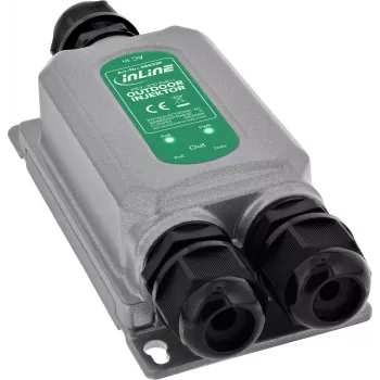 InLine® 60W PoE++ Injector για εξωτερικό χώρο, Gigabit, IP67