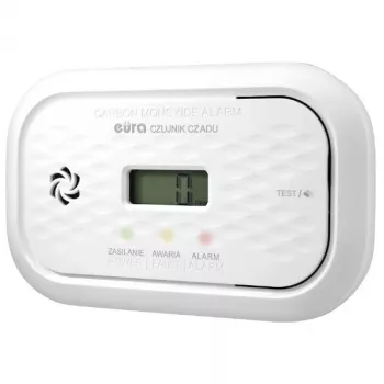 EURA CD-72A2V4300/B ανιχνευτής μονοξειδίου του άνθρακα με ηλεκτροχημικό αισθητήρα, συναγερμός 85 dB, 7 χρόνια διάρκεια ζωής αισθητήρα