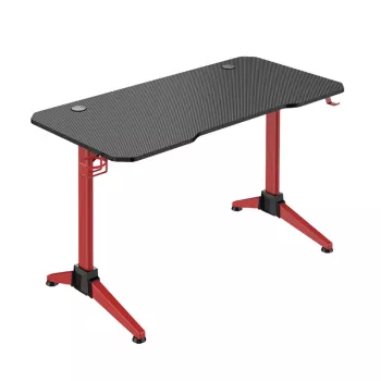 LogiLink γραφείο gaming 120x60 cm RGB κόκκινο πλαίσιο