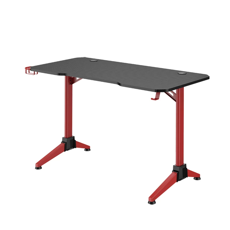 LogiLink γραφείο gaming 120x60 cm RGB κόκκινο πλαίσιο