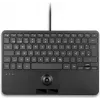 PERIX PERIBOARD-427 H DE Ενσύρματο μίνι πληκτρολόγιο USB με ενσωματωμένο trackball και οπίσθιο φωτισμό, μαύρο
