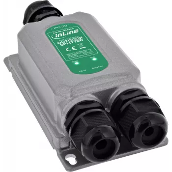 InLine® PoE++ Splitter Εξωτερικού χώρου IP67 IK10 60W 12V Gigabit
