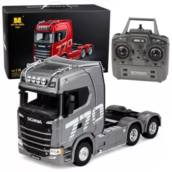 HUINA 32329 Scania 1:18 6-κάναλο RC τράκτορας γκρι ασημί