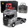 HUINA 32329 Scania 1:18 6-κάναλο RC τράκτορας γκρι ασημί