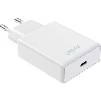 InLine® USB-C PD 65W Φορτιστής τοίχου, AVS/PPS, λευκός