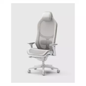 Fractal Design Refine 2 Mesh Light καρέκλα gaming, ανοιχτό γκρι/λευκό