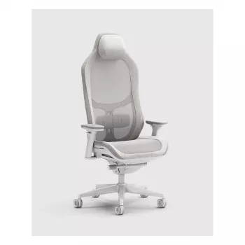Fractal Design Refine 2 Mesh Light καρέκλα gaming, ανοιχτό γκρι/λευκό
