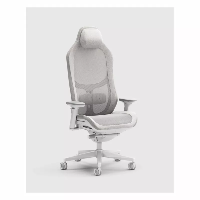 Fractal Design Refine 2 Mesh Light καρέκλα gaming, ανοιχτό γκρι/λευκό