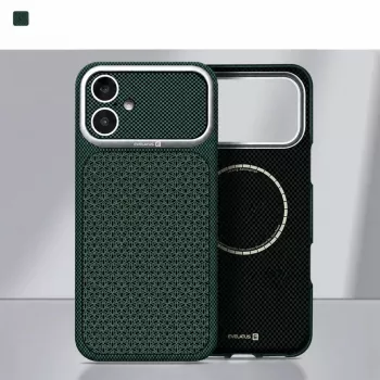 Evelatus Apple iPhone 17 Carbon Premium Edition MagSafe Θήκη Πράσινο