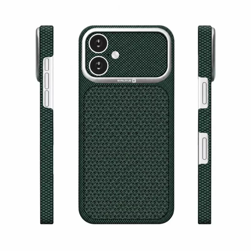 Evelatus Apple iPhone 17 Carbon Premium Edition MagSafe Θήκη Πράσινο