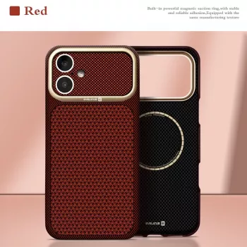 Evelatus Apple iPhone 17 Carbon Premium Edition MagSafe Θήκη Burgundy