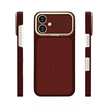 Evelatus Apple iPhone 17 Carbon Premium Edition MagSafe Θήκη Burgundy
