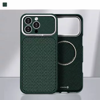 Evelatus Apple iPhone 17 Pro Max Carbon Premium Edition MagSafe Θήκη Πράσινο