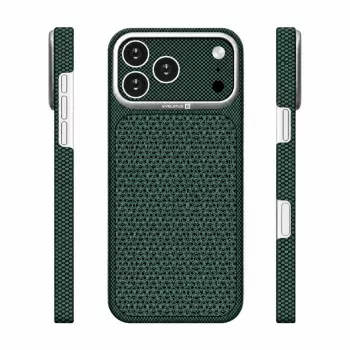 Evelatus Apple iPhone 17 Pro Max Carbon Premium Edition MagSafe Θήκη Πράσινο