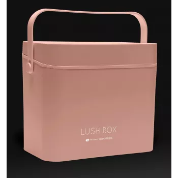 Rio CSBL-EU/1,1 Βαλίτσα Καλλυντικών Large Lush Box – Αλουμινένιο Beauty Box με Πτυσσόμενα Διαμερίσματα & Κλειδαριές, Μαύρο