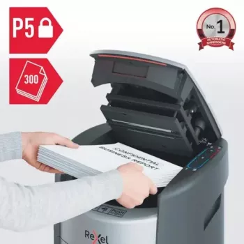 Rexel ShredMax AutoFeed+ 300M Micro-Cut Καταστροφέας Εγγράφων P-5, 300 Φύλλων Auto-Einzug, Κάδος 25L