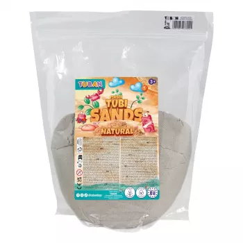 TUBAN TU3802 Φυσική Δυναμική Άμμος 5 kg – Πλάσιμη, Μη Ξηραινόμενη Αισθητηριακή Άμμος για Παιδιά από 3 Ετών