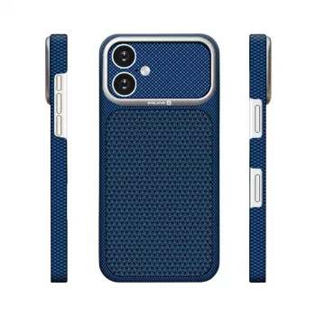 Evelatus Apple iPhone 16 Carbon Premium Edition MagSafe Θήκη Μπλε του Μεσονυκτίου