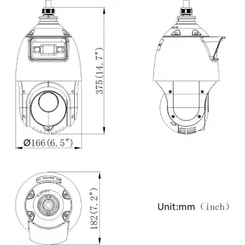 Hikvision DS-2SE4C425MWG-E/14(F0) 4 MP 25x Δικτυακή κάμερα PTZ με AcuSense