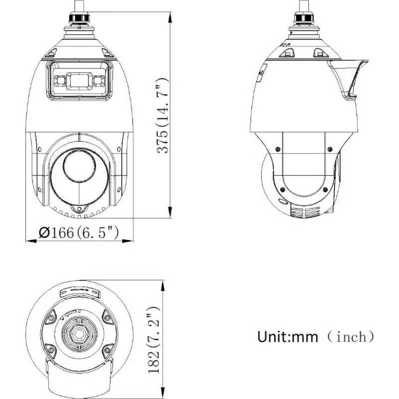 Hikvision DS-2SE4C425MWG-E/14(F0) 4 MP 25x Δικτυακή κάμερα PTZ με AcuSense