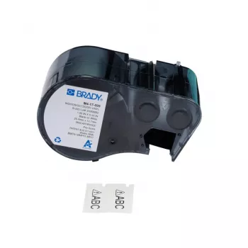 BRADY M4-17-595 PermaSleeve Θερμοσυστελλόμενος Μαρκαδόρος Καλωδίων, Πλάτος 38,1 mm, 10-4 AWG, Μαύρο σε Λευκό, Ρολό 2,44 m