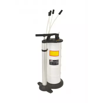 AWTOOLS AW15965 Χειροκίνητη αντλία αναρρόφησης υγρών 9L - 3 σωλήνες, κενό -0,8 bar, για λάδι, κιβώτιο ταχυτήτων, υγρό φρένων