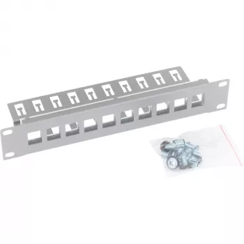 Triton RAC-PP-X03-C1 10-Port 1U Blank Keystone Patchpanel, γκρι