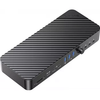 ORICO DKA22-V1-EU-BK-EP USB-C 10Gbps DisplayLink Docking Station με 4x 4K@60Hz οθόνες και 60W Power Delivery