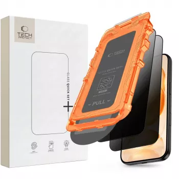 Tech-Protect Quick Set Spy+ Privacy Γυάλινη προστασία οθόνης 2 τεμ. για iPhone 18 Pro