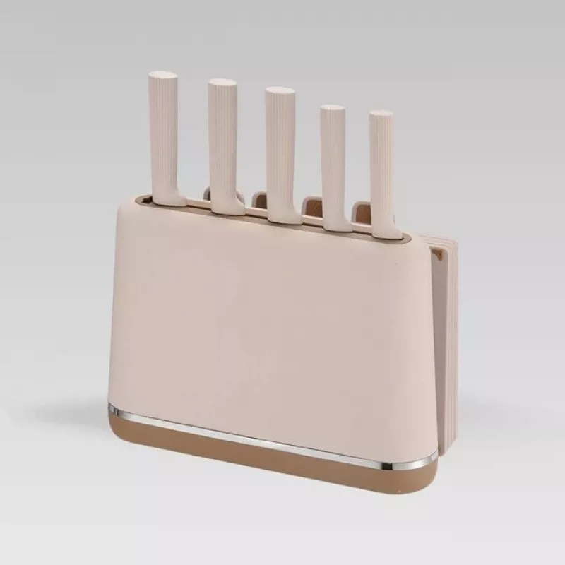 MEO MR-1412-BEIGE MAESTRO Σετ μαχαιριών και σανίδας κοπής